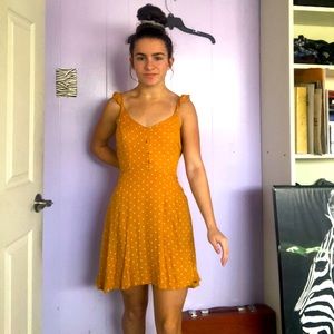 Yellow Polkadot Dress